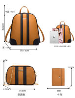 Mochila de Moda para Mujer Mochila de Cuero con Correa para Hombro Bolso Cruzado Set de Bolso de Tarjetero de Cuero Regalo para Mujer - details 32