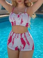 Bikinis con cordón frontal, cintura alta para mujer, bañadores de mujer, bañador para nadar, ropa de playa 2025 - details 27