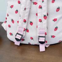 Mochila De Con Estampado De Fresa Pequeña Y Fresca Para Mujer, Bolso De Escuela Secundaria, Ligero Y Simple, Novedad - details 7