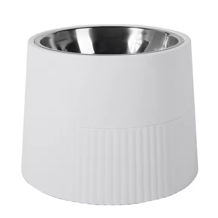 Cuenco elevado para perro, comedero extraíble de acero inoxidable para comida y agua, plato antideslizante para perro - 1