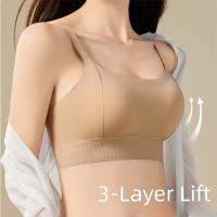 Sujetador de yoga con relleno, soporte para mujer, sin varillas, lencería fina, espalda en U, top corto, chaleco a prueba de golpes, almohadilla fija, sujetador sin costuras para fitness - details 15