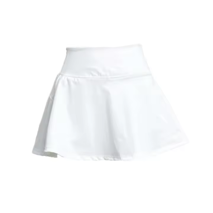 Falda de Yoga dividida 2 en 1, pantalones cortos antiexposición, falda deportiva elástica de cintura alta, ropa deportiva para gimnasio, forro de seguridad, falda de verano para mujer - 1