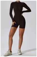 Conjunto de Yoga para Mujeres Fierss Traje Deportivo de Manga Larga Color Sólido - details 19