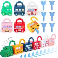 Excitat Juguete de Cerradura y Llave Diversión Montessori para Toddlers Juegos de Coche para Aprendizaje Educativo - details 0