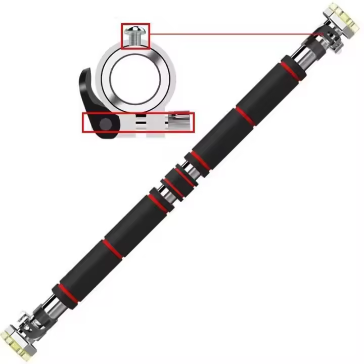 Barra de dominadas para puerta, No requiere tornillos, barras de inmersión ajustables para gimnasio en casa, ejercicio, Fitness - 1