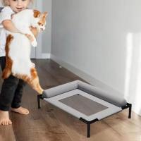 Camas elevadas de malla para mascotas, transpirables, extraíbles, con almohada, cama refrescante para perros, cama para gatos, para tomar el sol en el patio. - details 9