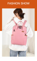 Mochila De trabajo simple para mujer, bolso de mano para ordenador portátil, mochila de hombro ligera informal, mochila de viaje de gran capacidad con cinturón de equipaje - details 0