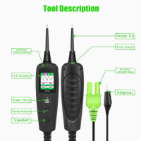 Prueba de Circuito Automotriz Topdiag P100 Probador de Potencia de 12V 24V con Cable de 40Pies - details 5