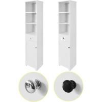 Mueble Columna de baño, Armario Alto baño,161 x 40 x 35 cm,(Blanco) - details 4