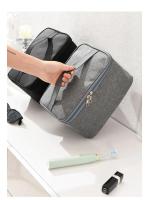 Bolsa de Higiene para Hombres de Viaje de Negocios Bolsa de Almacenamiento de Tela Oxford de Gran Capacidad Bolsa de Mano Portátil para Empaquetado de Cosméticos - details 11