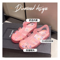 Nuevos zapatos de gelatina romana para niños, zapatos con agujero en la cabeza, zapatos de playa para vadear para niñas - details 5