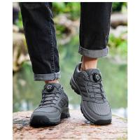 Zapatos De Deporte Para Hombre Con Hebilla Giratoria Cómodos Y Antideslizantes Talla Grande Color Sólido Cuero Artificial Mocasines De Senderismo Estilizados - details 12