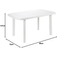 9694329 - Mesa modular ovalada, blanca, 137 x 85 x 72 cm - details 2