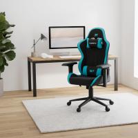 DR110 - Silla Gaming Profesional, Tejido Tejido Alta transpirabilidad, reposabrazos 4D, Ruedas silenciosas, pistón Clase 4, inclinación, cojín Lumbar y Cervical, Color Negro - details 26