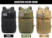 Mochila táctica militar 3P, para exteriores, impermeable, Senderismo, fundas de caza y acampada, 50 l, gran capacidad, para hombre - details 22