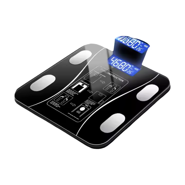 Base De Composición Corporal Inteligente Y Sin Cable Digital Para Baño Con Analizador De Computación Corporal Y App Para Móvil Bluetooth - 1
