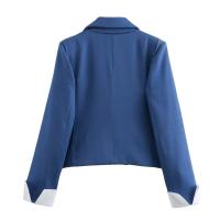 BUNO-traje Vintage para mujer, Blazer de doble botonadura con cuello en V, minifalda recta con cremallera, pantalones cortos, conjuntos de verano 2025. - details 4