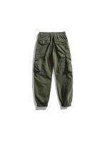 Pantalones Cargo de Moda para Hombres 2024 Estilo Callejero Suelto con Cordón Material de Algodón - details 6
