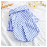 Moda Canina Casual a Rayas Camisa con Lazo para Perros Pequeños Ropa de Mascota de Primavera-Verano a la Moda - details 4