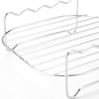 Conjunto de Parrilla para exteriores con Pinchos,Rejilla para Freidora de Aire Cuadrada,Soporte para Barbacoa de Acero Inoxidable - details 11
