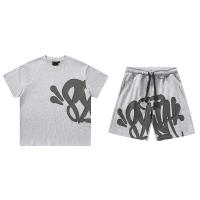 Syna World Drill Summer Tracksuits Conjunto de camiseta y pantalones cortos de hip hop para hombre - details 7