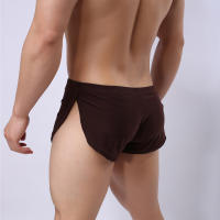 Bragas Masculinas Ropa Interior Bóxers Transpirable Hombre Bóxer Pijama Calzoncillos Side Split Cueca homem Shorts Ropa de dormir - details 10