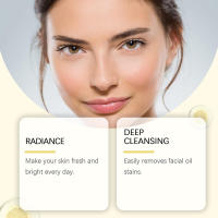 La vitamina C iluminadora hidrata calma la piel del rostro, leche limpiadora hidratante y no restringente. - details 5