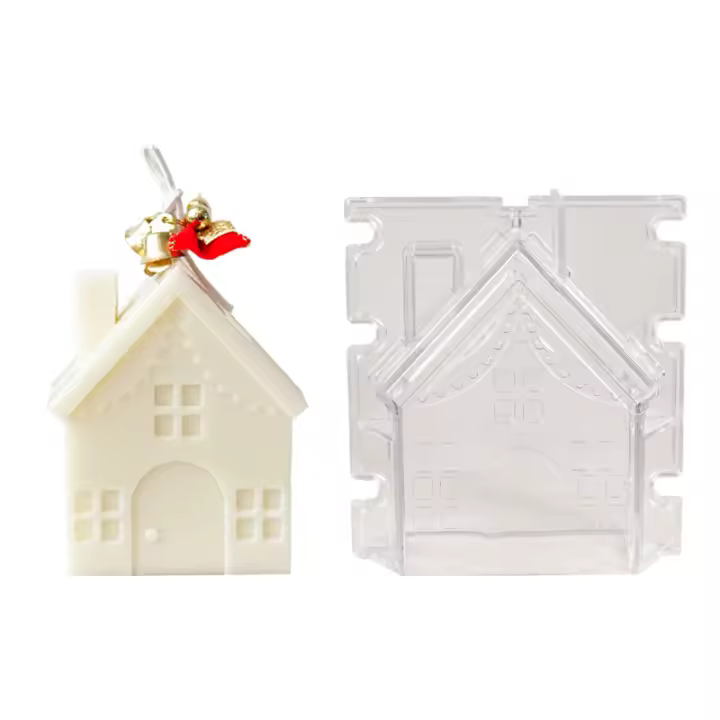 Molde de silicona para decoración navideña, vela de aromaterapia de Papá Noel, bricolaje, yeso, regalos hechos a mano - 1