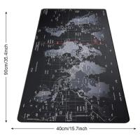Alfombrilla de ratón con mapa, alfombrilla protectora de escritorio con mapa grande, alfombrillas para juegos, decoración de mesa de oficina, teclado, acolchado largo, alfombrilla para ordenador portátil y jugador - details 0