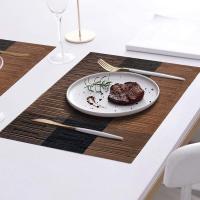 Mesa de vinilo tejida, estera aislante de PVC y bambú, adecuada para mesa de cocina, 8 unidades por grupo - details 1