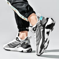 Zapatillas de baloncesto de gran tamaño para hombre, zapatos deportivos transpirables con superficie de malla absorbente antideslizante - details 2