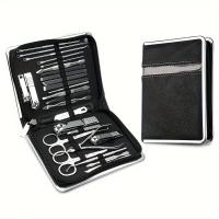 Juego de cortaúñas de acero inoxidable para el hogar, cortaúñas con caja recortadora, herramientas de manicura y pedicura, 26 piezas - details 8