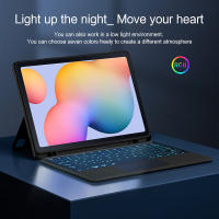 Teclado inteligente compatible con Bluetooth para Samsung Galaxy Tab S6 Lite, funda de tableta de 10,4 pulgadas, Trackpad retroiluminado, Teclado dividido - details 6