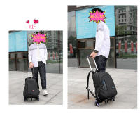 Mochila grande con ruedas Mochila compacta carro extensible - Diseño Ergonómico - Amplio Espacio de Almacenamiento - Bolsillos Multifuncionales - details 10