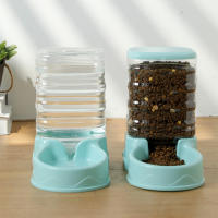Bebedero automático para mascotas, alimentador de comida transparente, suministros para mascotas, gatos y perros, 3,5 l - details 0