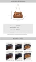 Bolso de Mano de Gran Capacidad para Viajeros Nuevo Bolso de Hombro Estilo Perezoso para Mujer - details 1