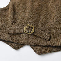Conjunto de tres piezas de chaleco de caballero para niños de primavera, cárdigan de algodón de manga larga, pantalones de traje, ropa infantil de moda. - details 7