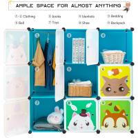Armario Infantil Modular con Dibujos Animados Estantería Portátil para Ropa, Zapatos, Juguetes - details 5