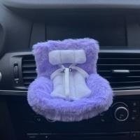 Bonito asiento de seguridad para muñeca de coche, resistente con cinturón de seguridad, modelo de silla de dibujos animados, fácil de instalar, ambientador anticaída, Clip de ventilación para viaje - details 7