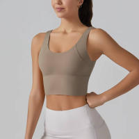 Hmidou-Sujetador deportivo para mujer, ropa interior Sexy de realce para Yoga, correr, gimnasio, Tops de Fitness, camiseta sin mangas de verano - details 33