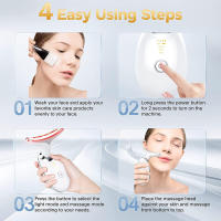 Equipo de Belleza Levantamiento y Decoloración del Hogar de las Líneas del Cuello Masajeador Reafirmante Facial Introductor de Microcorriente Cuidado de la Piel Facial - details 9