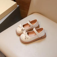Zapatos De Cuero Para Niñas Beige Con Cordón Y Bajo Suave Antideslizante Para Primavera Otoño Zapatos Solos Para Bebés Y Niños De 2 a 18 Años - details 11