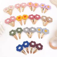 Horquillas con flores bordadas para el pelo, accesorios para el cabello para niñas, pasadores Vintage, 10 unidades por lote - details 5