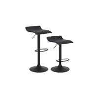 Mesa de Bar y 2 Taburetes Muebles de Bistro de Comedor para Salón Estructura de Metal, MDF 120x40x100cm Negro - details 15