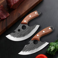 Cuchillo De Cocina Multifuncional De Acero Inoxidable Forgado Con Abrebotellas Y Funda Cuchillo Para Carne Y Desbonador - details 12