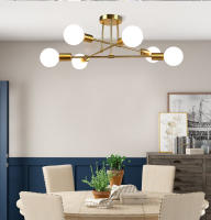 Luces de techo LED modernas, lámparas de techo industriales de hierro negro/dorado, nórdico, minimalista, para decoración del hogar, sala de estar, comedor - details 6