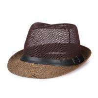 Sombrero de sol transpirable de lino para hombre, sombrero pequeño para exteriores, cinturón de cuero, gorra de fieltro, sombrero de vaquero occidental - details 2