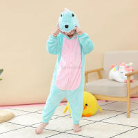 Ropa de dormir de invierno para niños y niñas, disfraz de panda, dinosaurio, unicornio, kigurumi, manta para dormir - details 1