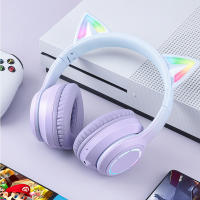 Auriculares Bluetooth Inalámbricos de Música con Luz LED de Color Degradado Auriculares para Juegos con Micrófono para Niños Regalos de Navidad Encantadores - details 2