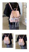 Kajenu-mochila con lazo de lona de nailon para mujer, bolso de viaje de gran capacidad, tendencia de moda, nicho coreano - details 14